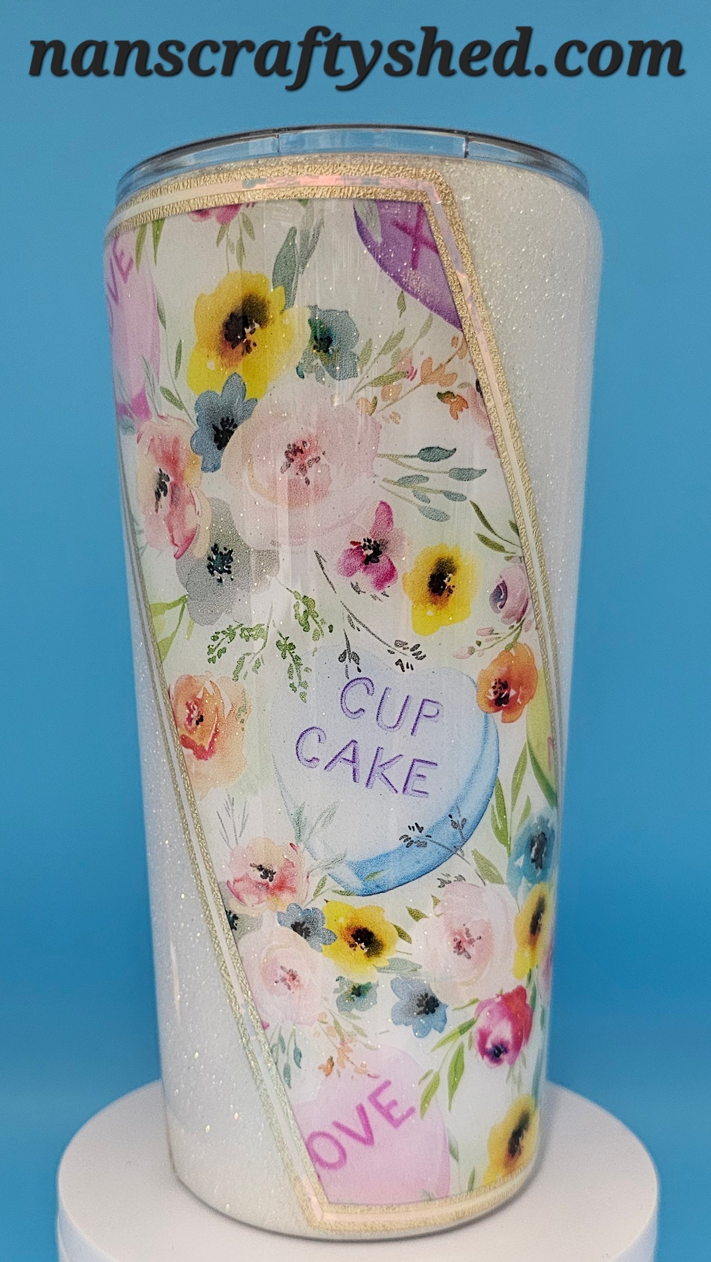 Candy Hearts and Flowers 22-ounce Tumbler