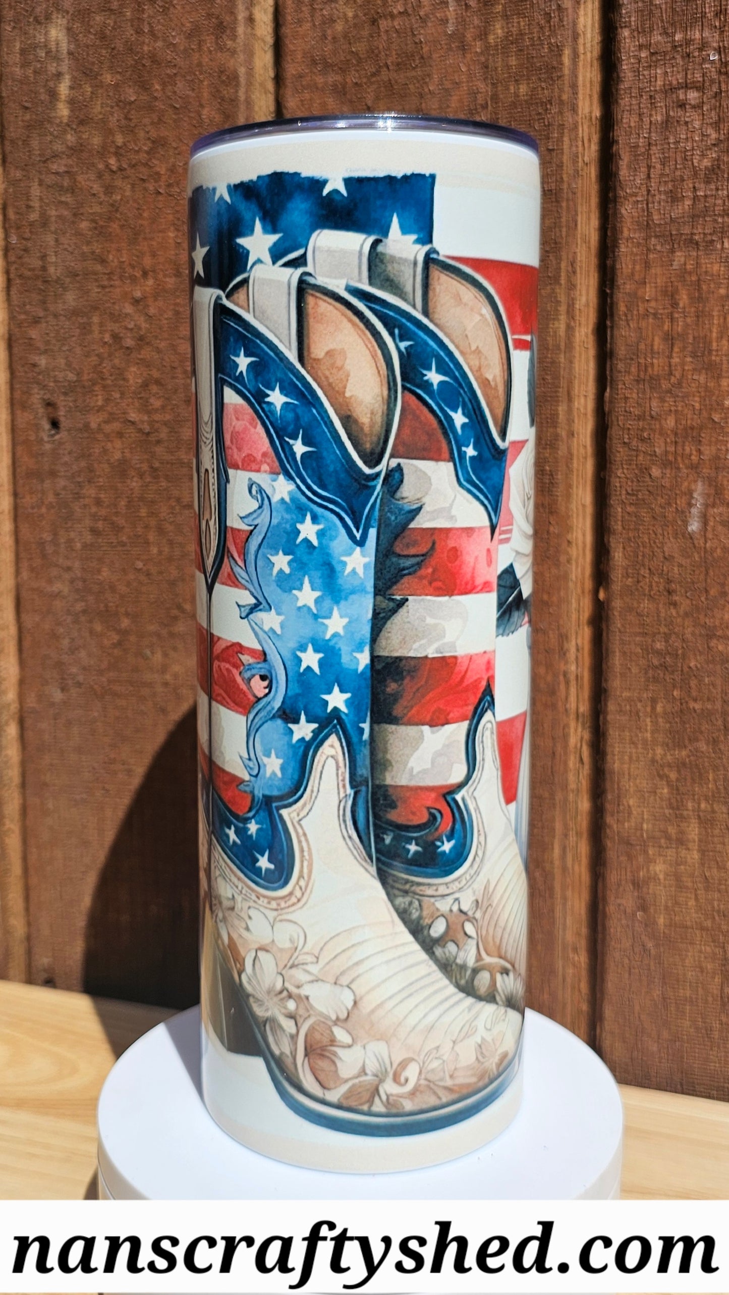 Patriotic Boots and Roses