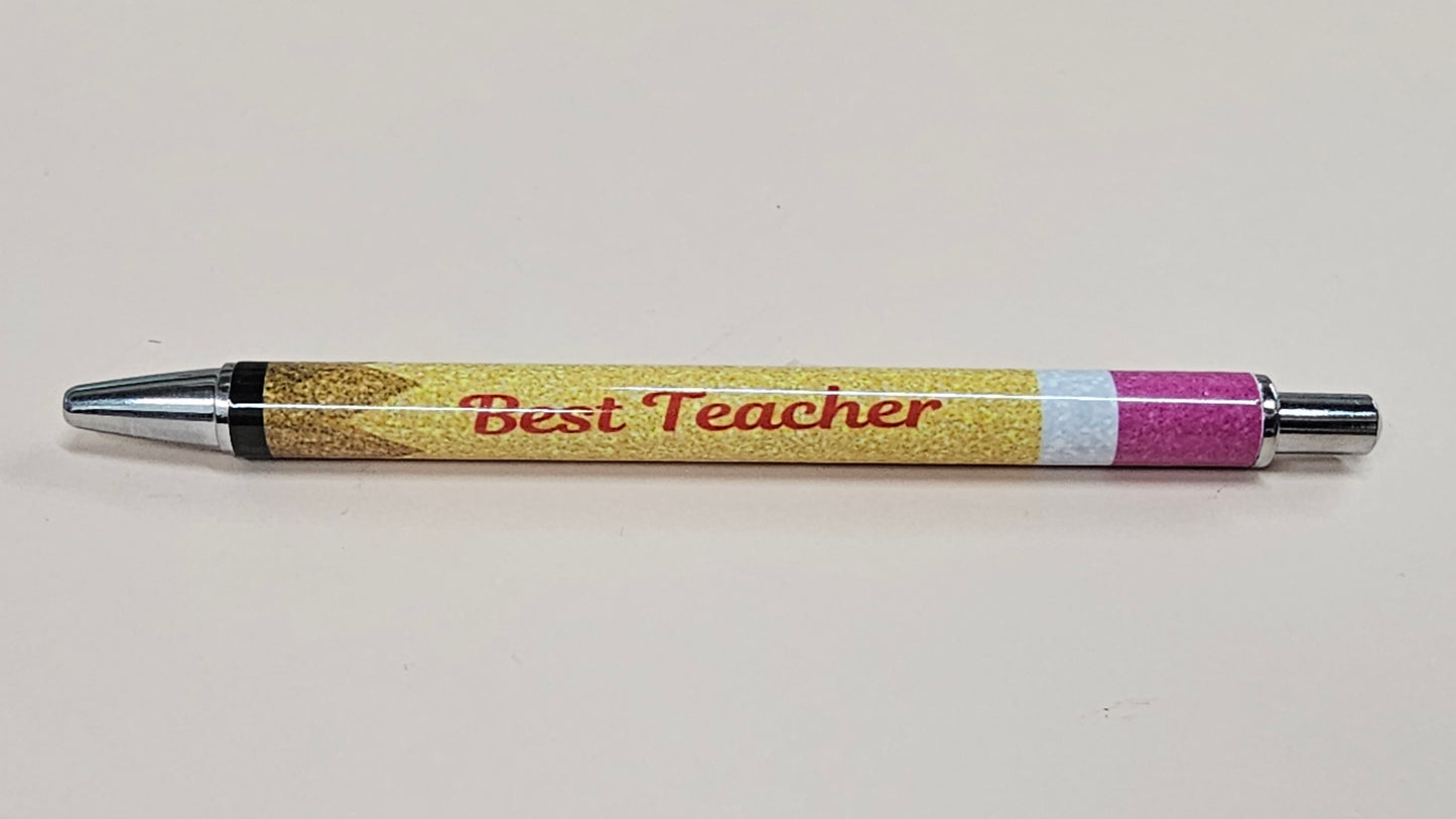 Pencil design Best Teacher Pen