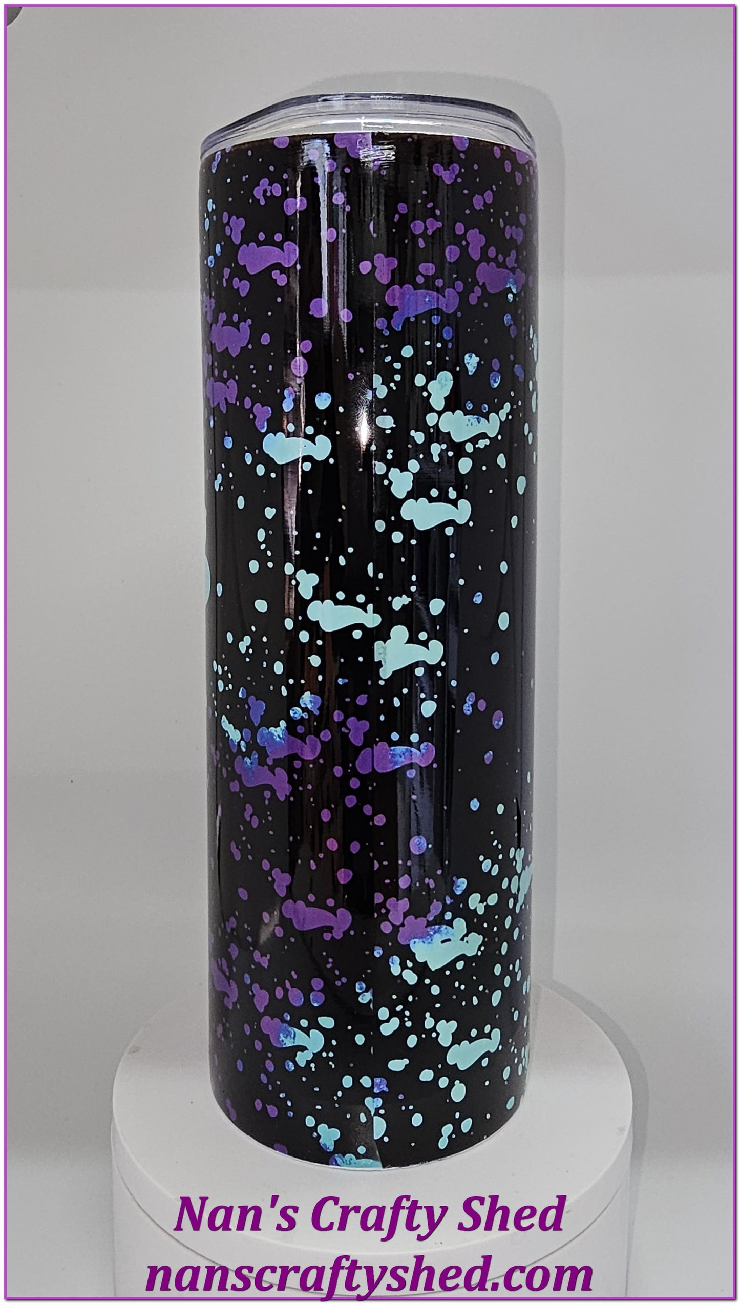 Blue and Purple Paws 20-ounce Tumbler