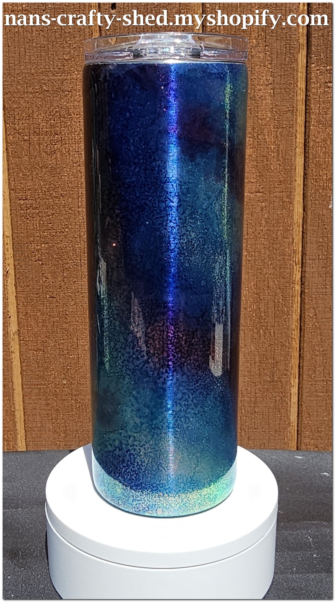 Blue and Purple Swirls 20-ounce Skinny Tumbler