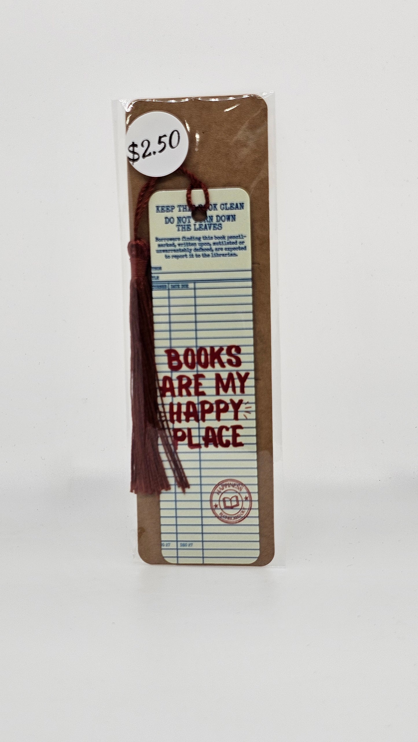 Books Are My Happy Place Bookmark