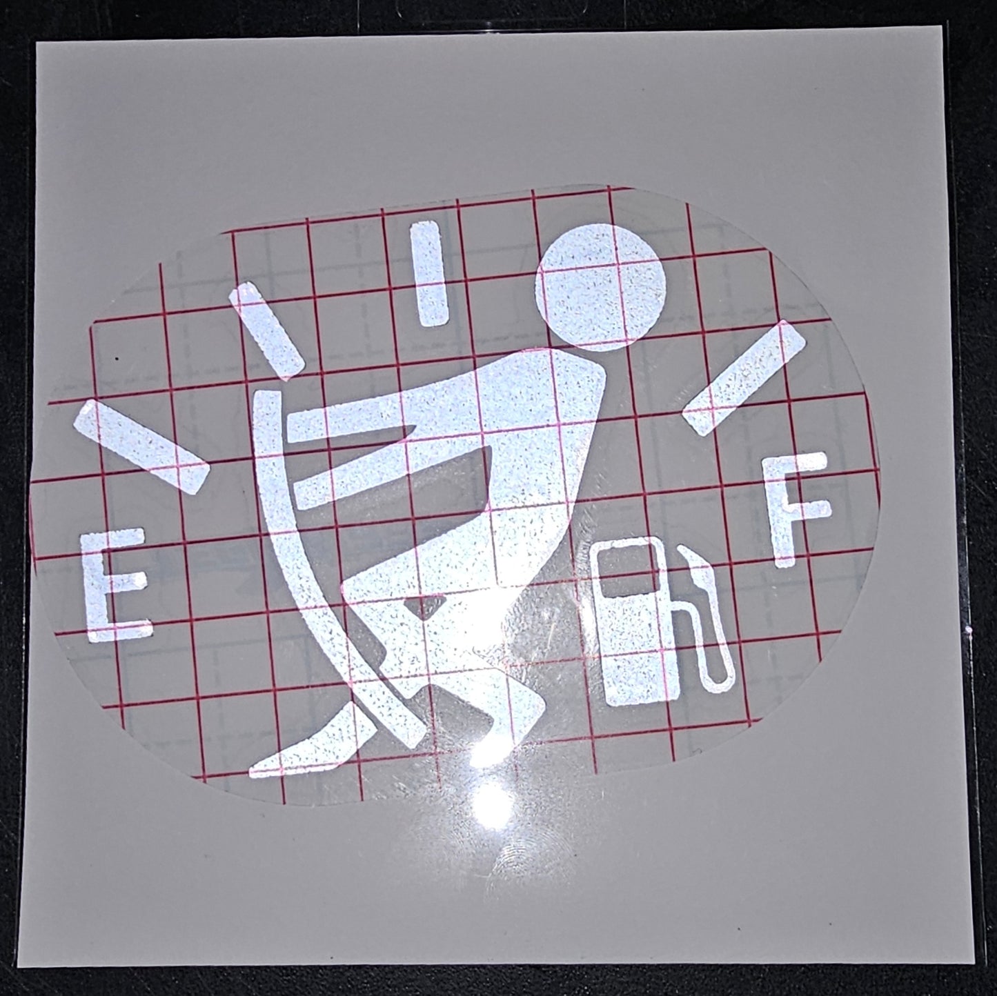 Fighting the Empty Fuel Tank Decal