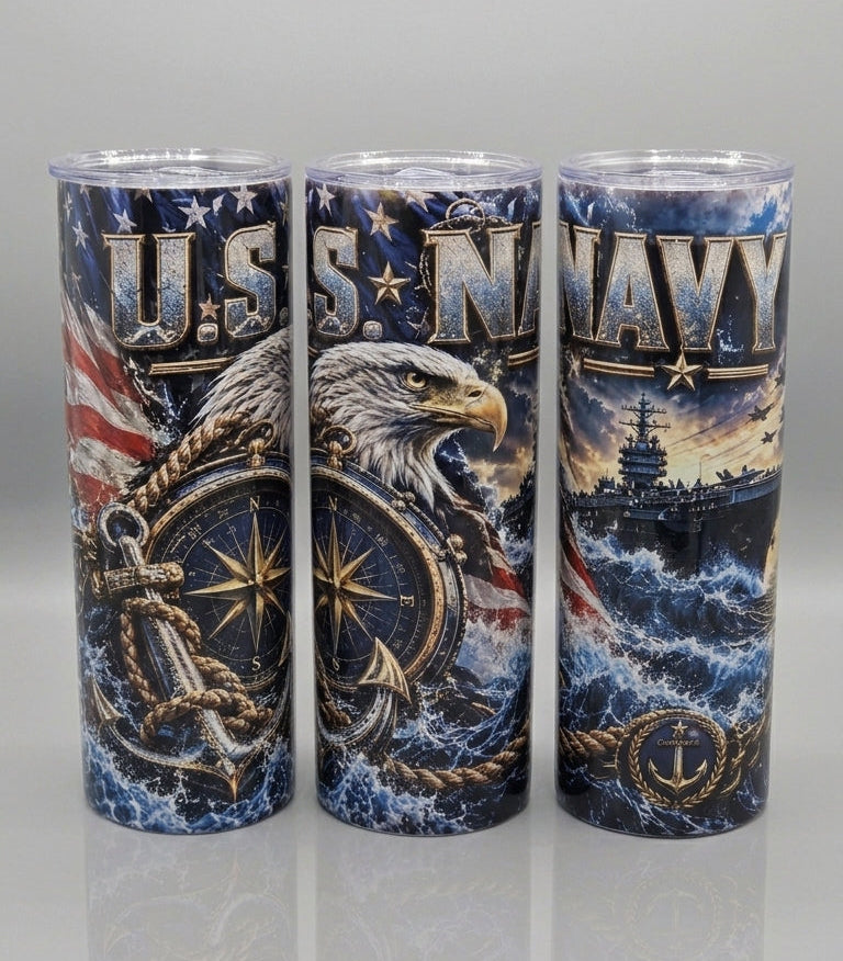 United States Navy 20-ounce Tumbler