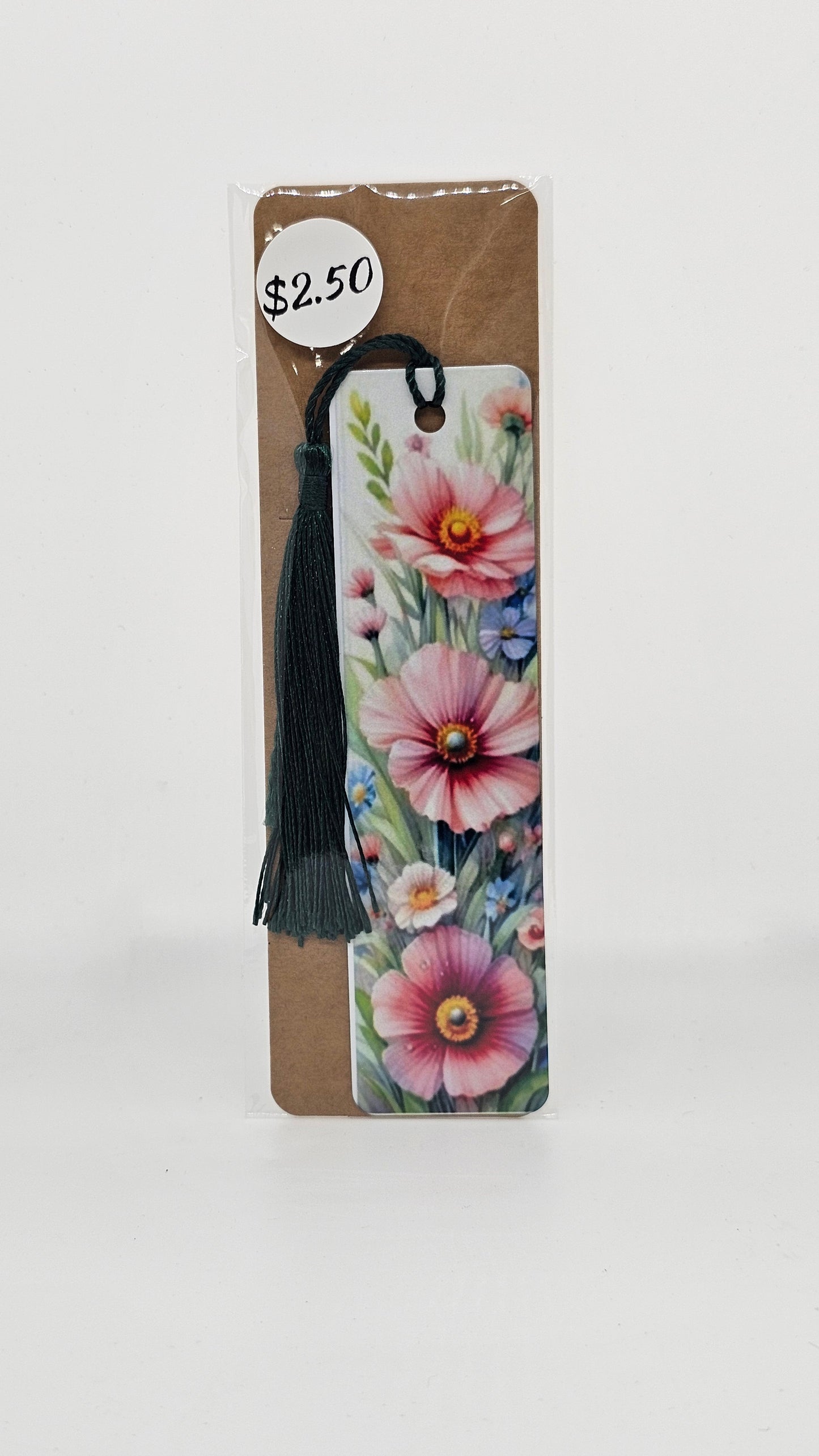 Pink Flowers Bookmark