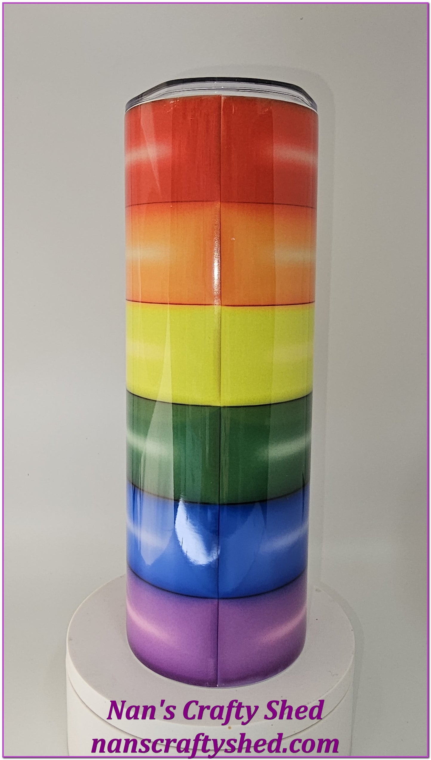 Rainbow 20-ounce tumbler