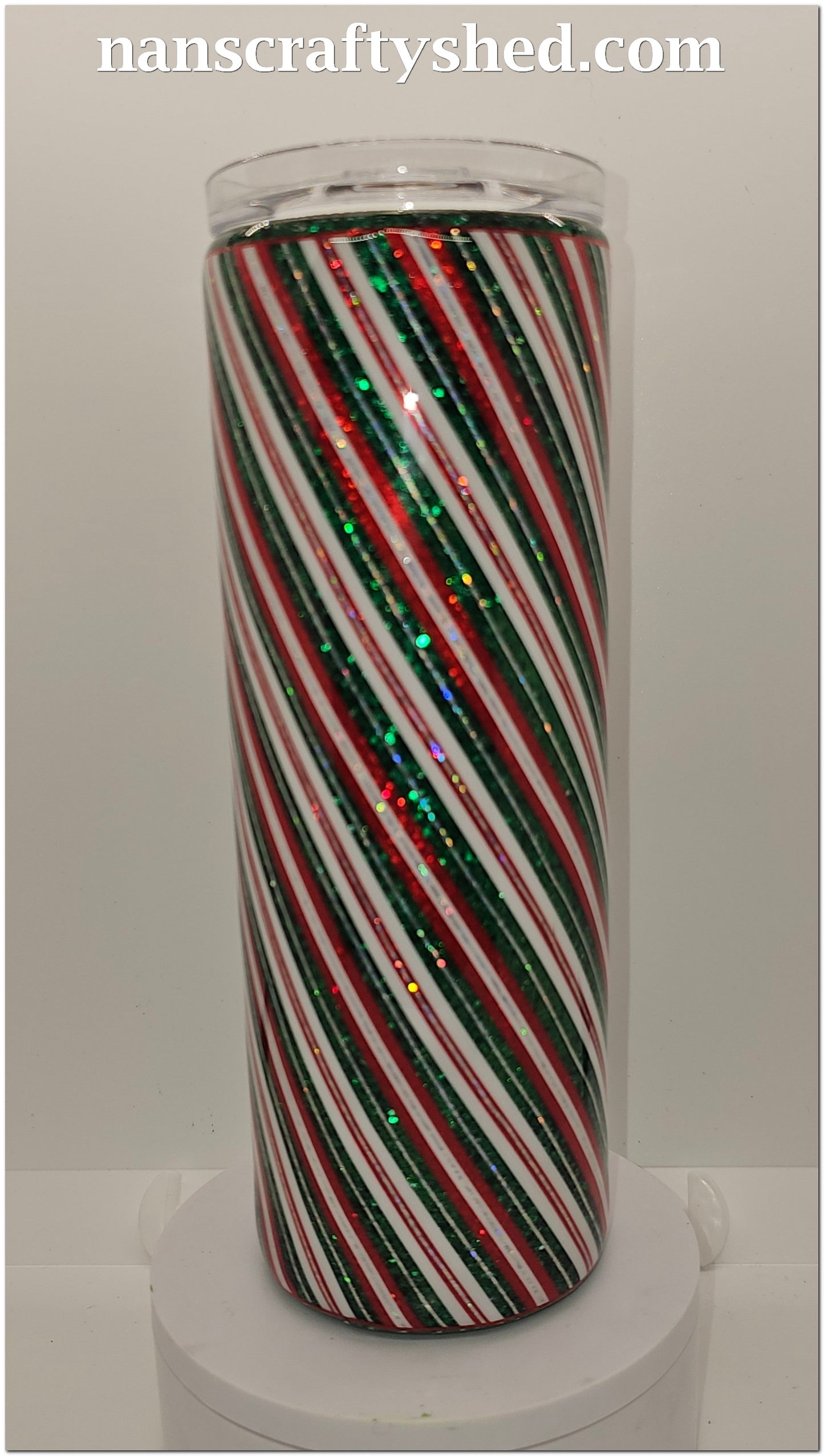 Red, White and Green 20-ounce Tumbler