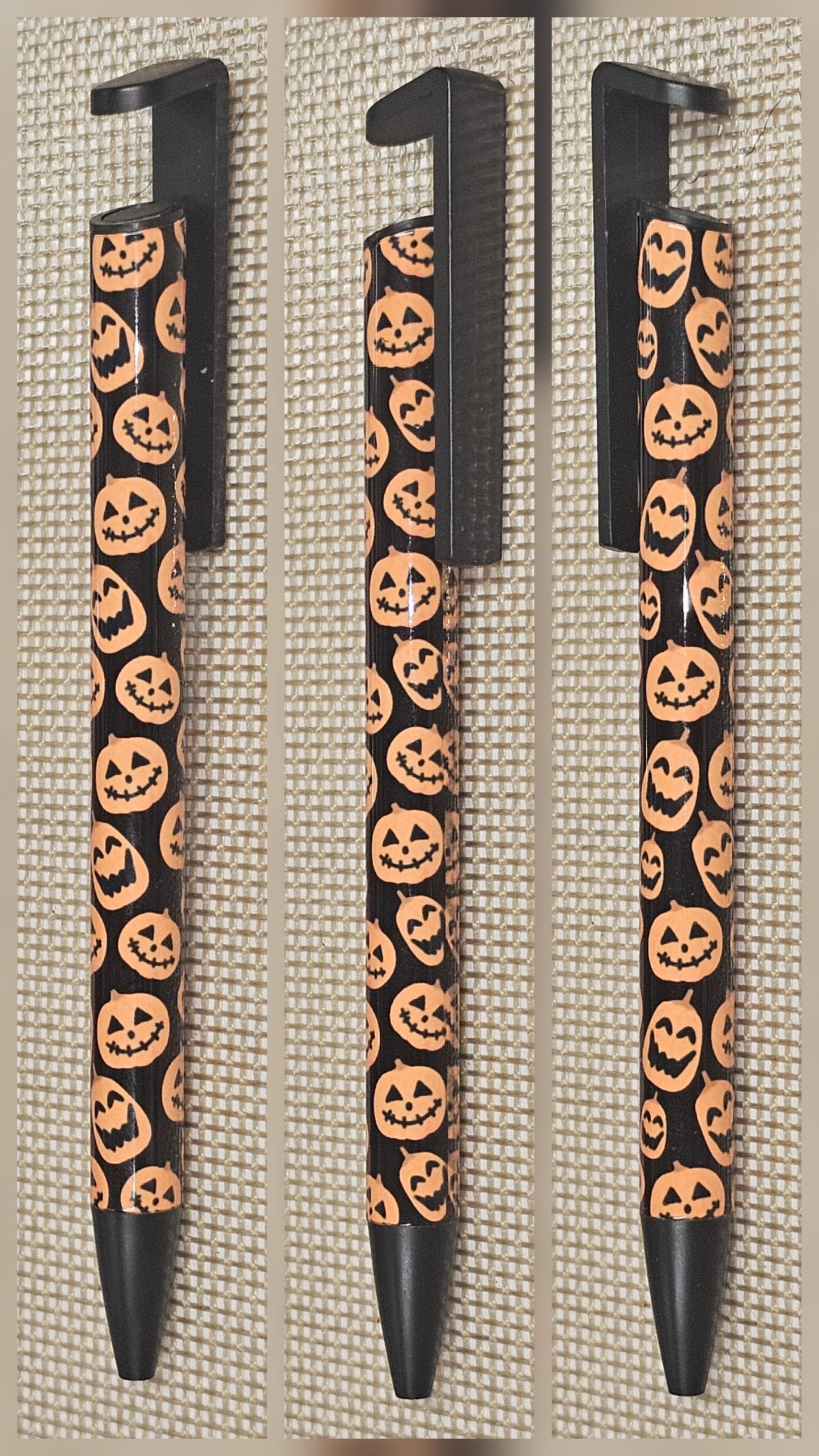 Pumpkin pen with built-in phone stand