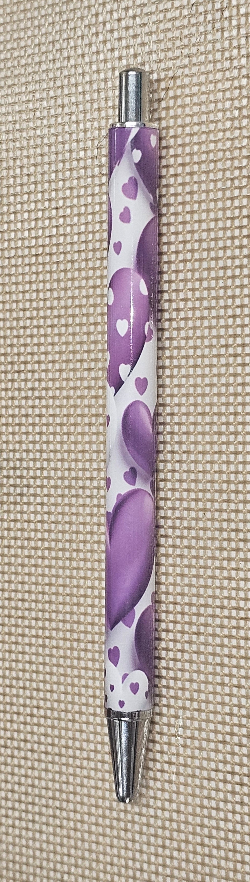 Purple Hearts Pen