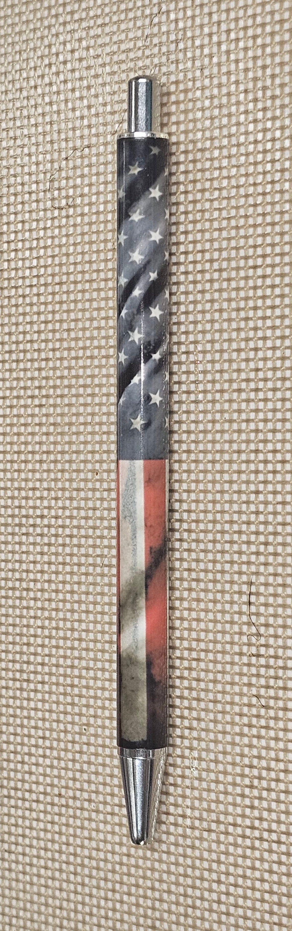 Distressed American Flag Pen