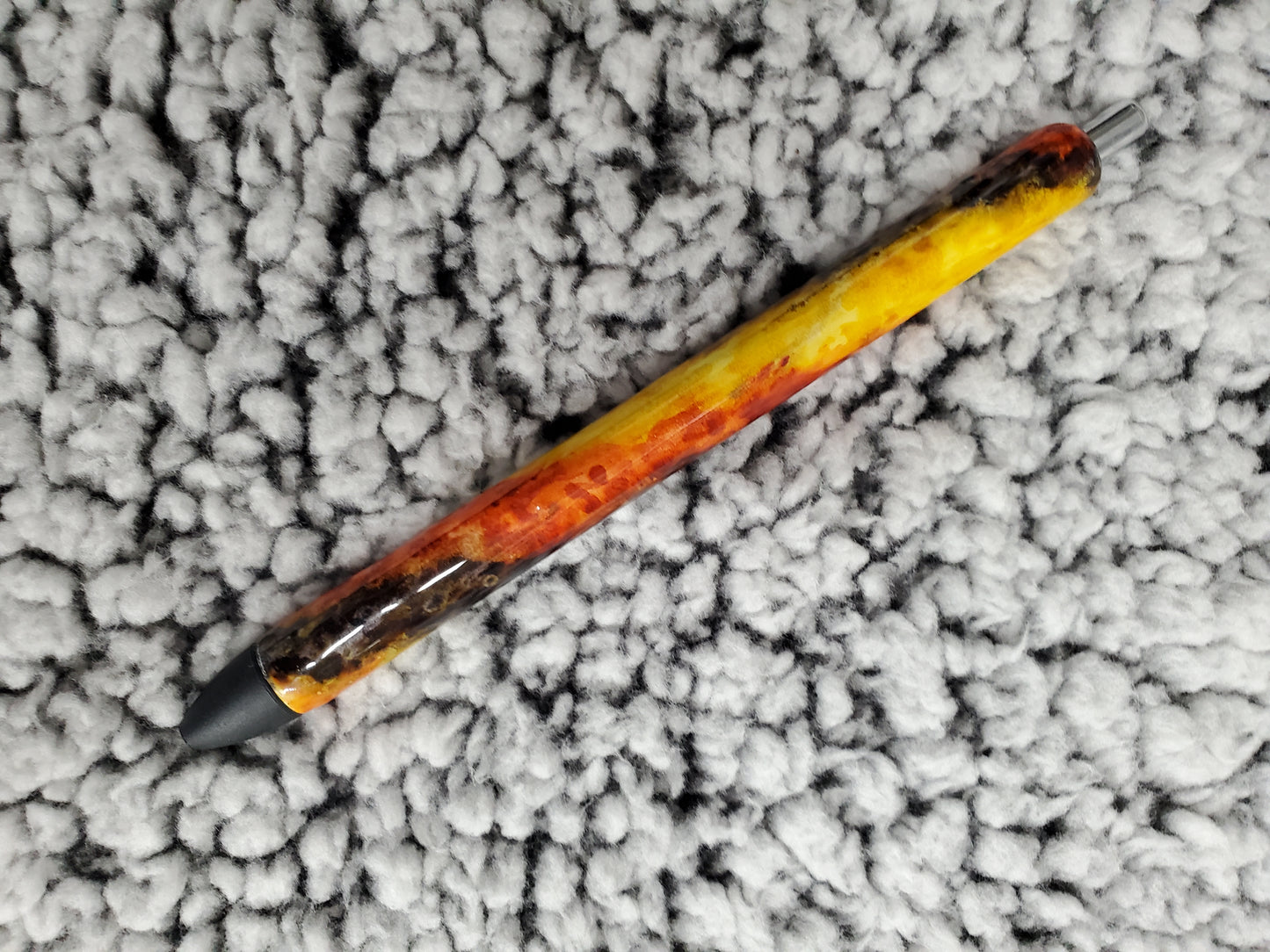 Dark Brown, Orange and Yellow Epoxy Pen - Refillable gel