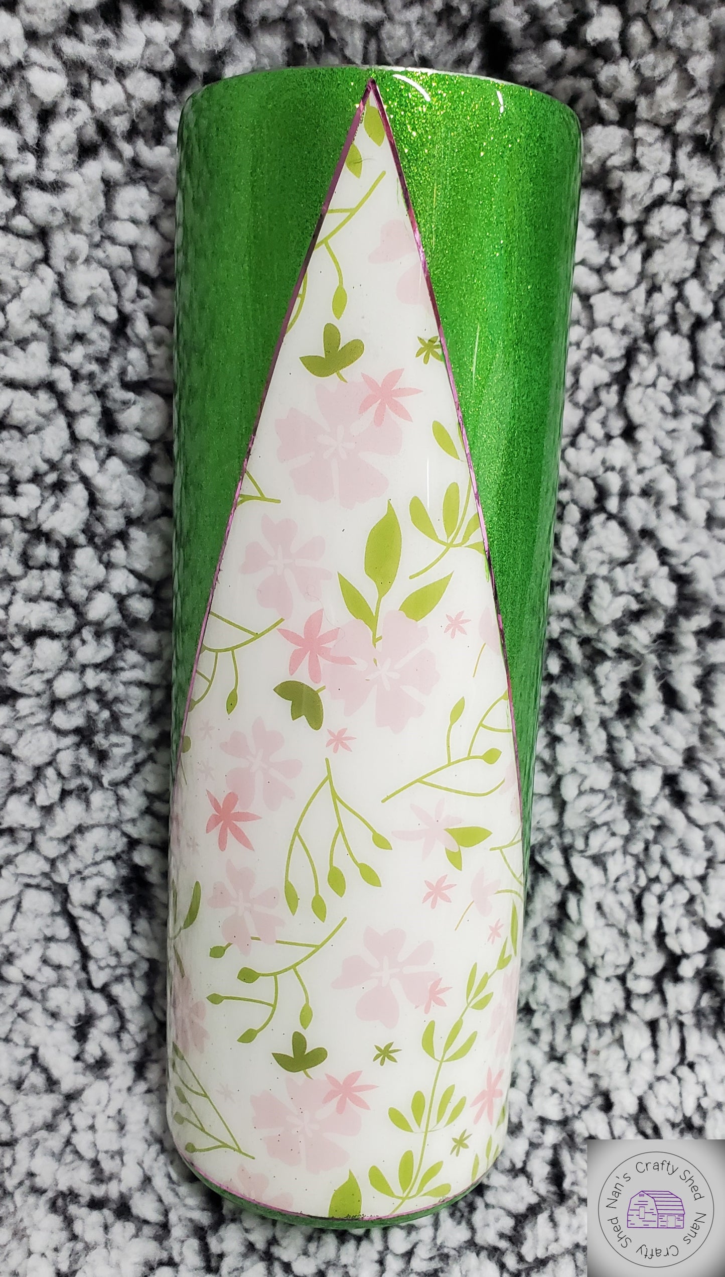Plant a Garden 20-ounce Glitter Tumbler