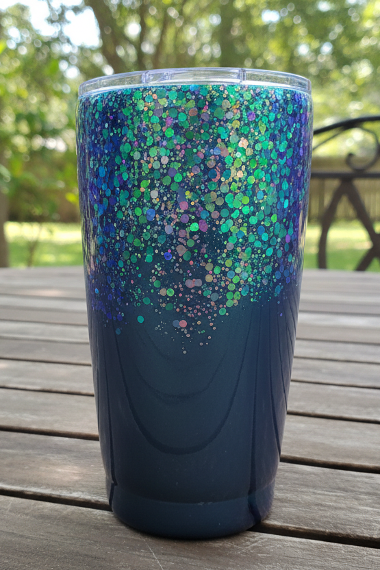 Green to Purple color-shift 20-Ounce Tumbler