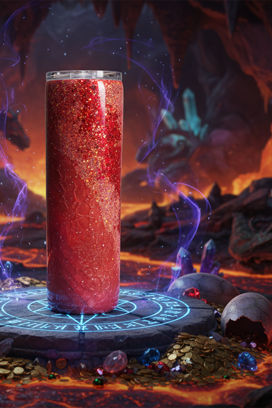 Red Dragon Scale 30-ounce Glitter Tumbler