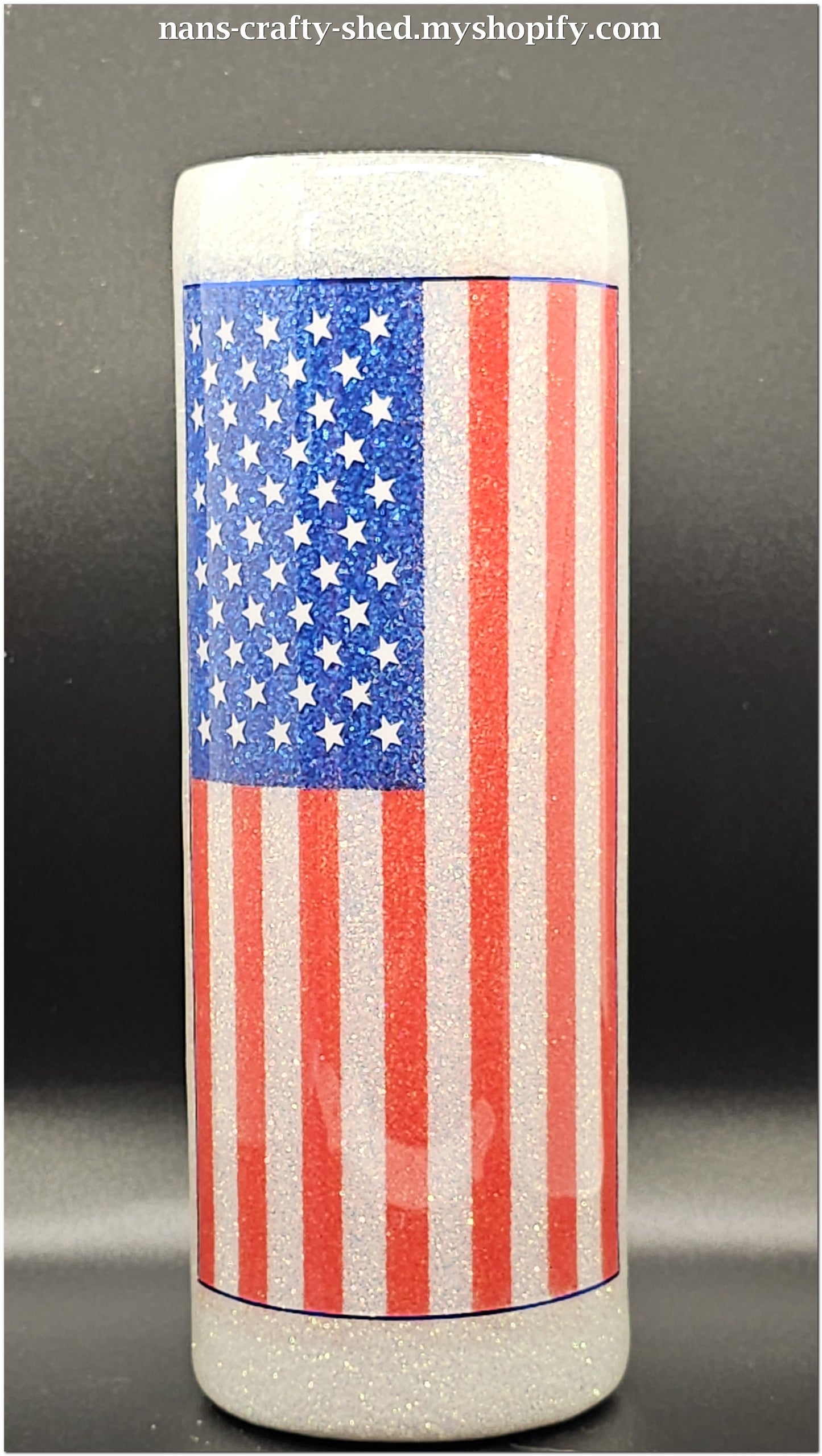 American Flag UV colorchange background 20-ounce