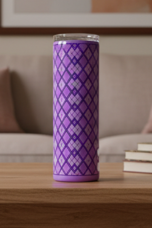 Purple on Purple Argyle
