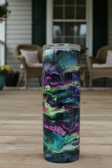 Colorful Swirls 20-ounce tumbler