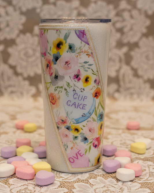 Candy Hearts and Flowers 22-ounce Tumbler