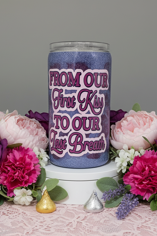 From Our First Kiss 14-ounce Tumbler