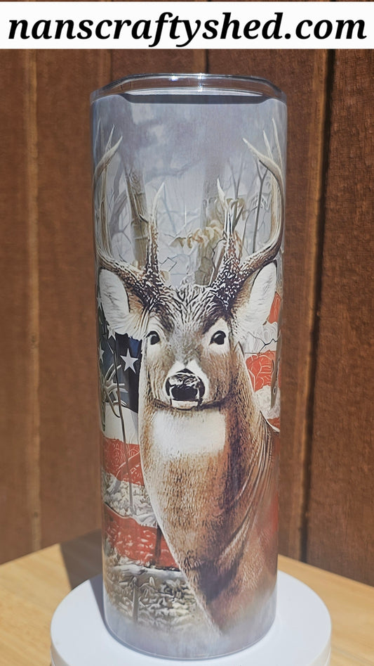 Hunting Rules with Deer 20-ounce tumbler