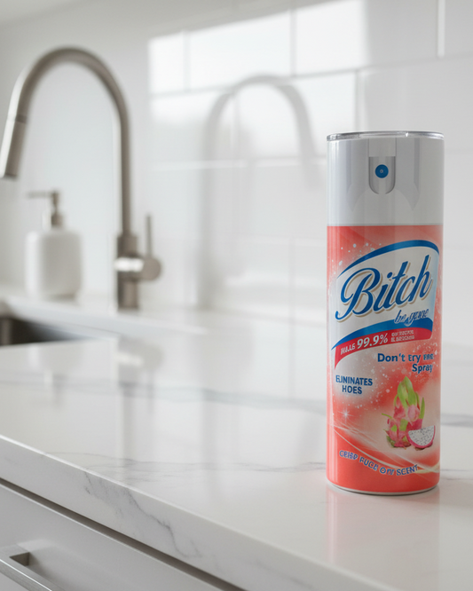 "B*tch be gone" 20-Ounce Stainless Steel Tumbler Dragon fruit color