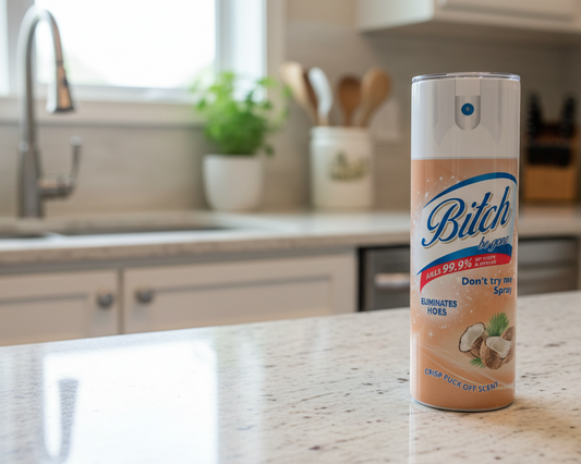 "B*tch be gone" 20-Ounce Stainless Steel Tumbler Coconut color