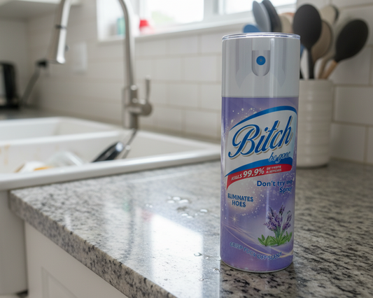 "B*tch be gone" 20-Ounce Stainless Steel Tumbler Lavender Color