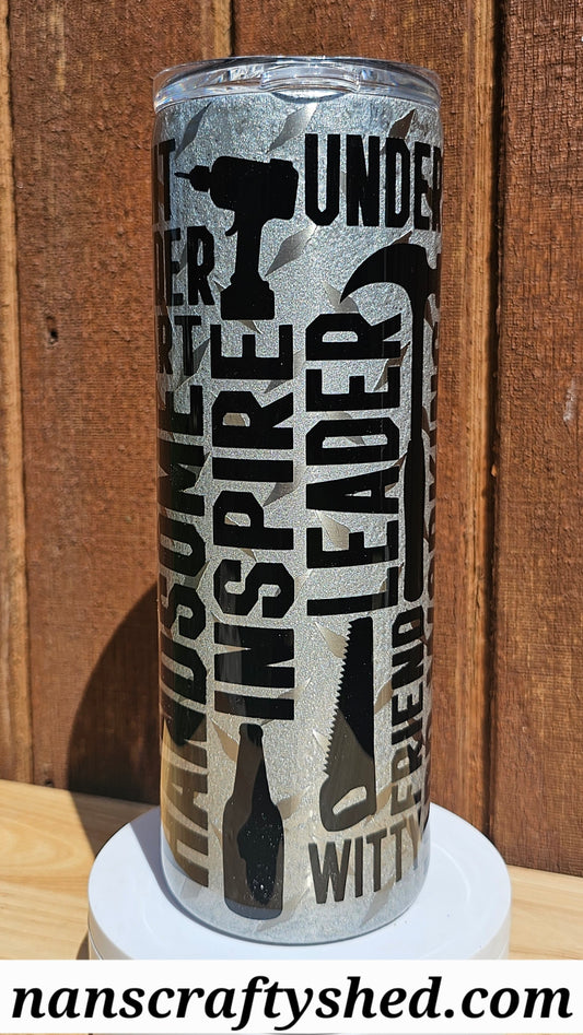 Dad word art 20-ounce tumbler