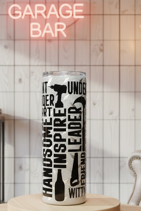 Dad word art 20-ounce tumbler