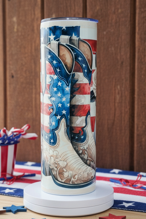 Patriotic Boots and Roses