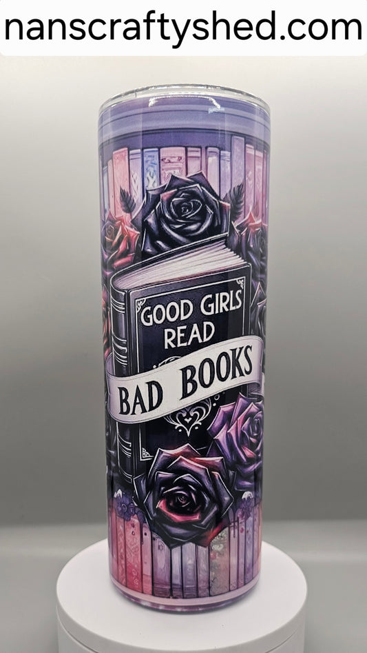 Good Girls read Bad Books 20-ounce Tumbler Purple