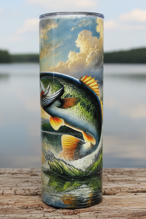 Large Mouth Bass 20-ounce Tumbler