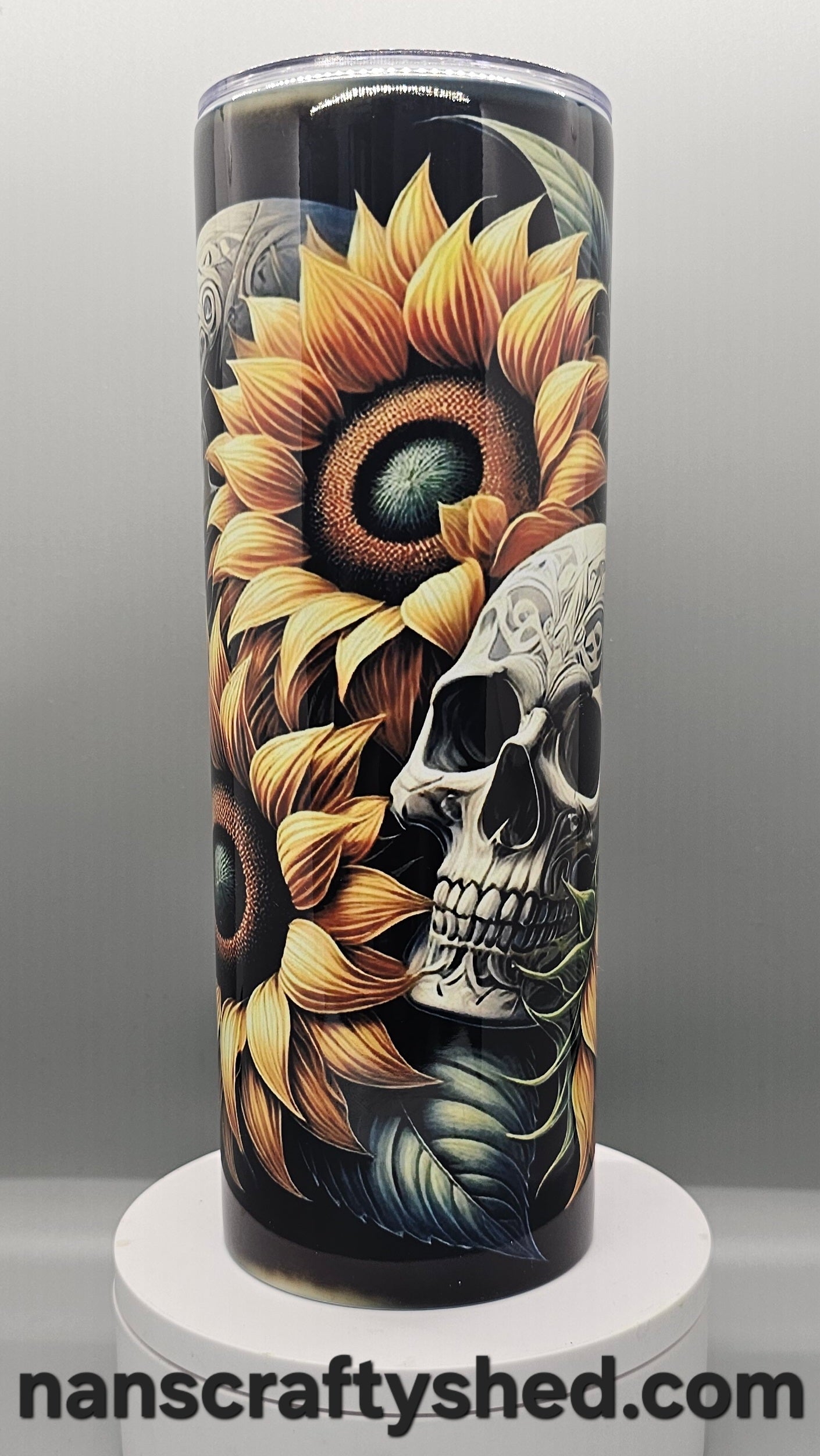 Sunflowers and a Skull 20-ounce Tumbler
