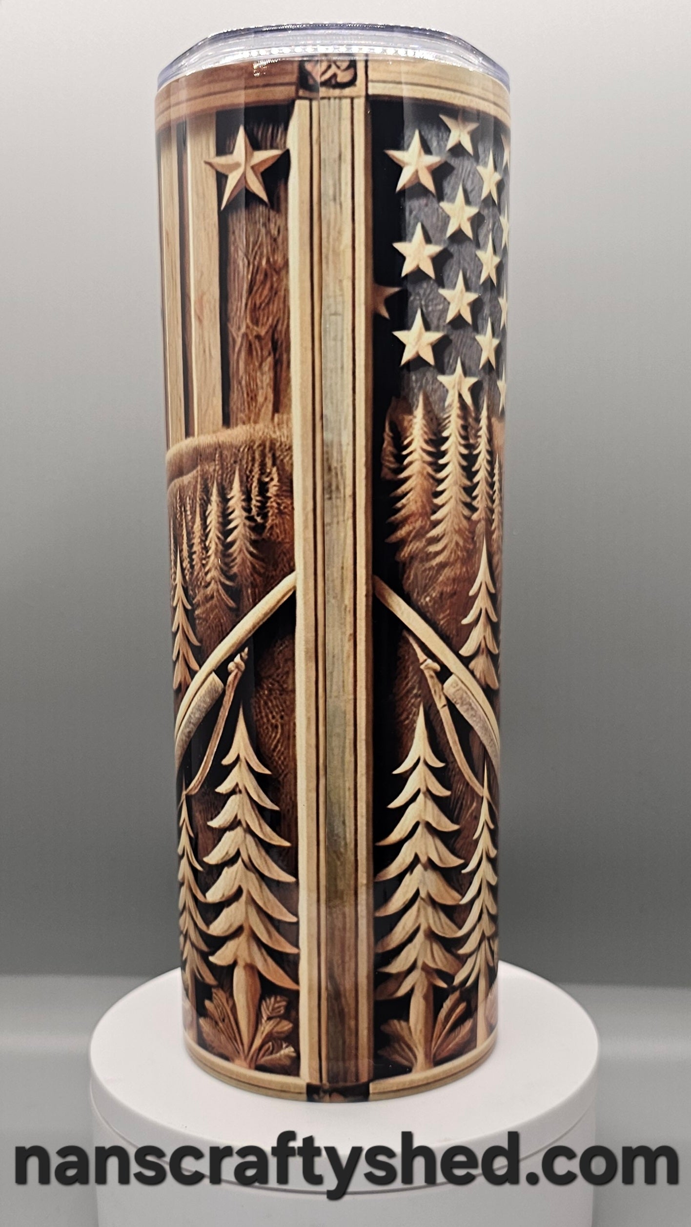 Deer and Rifle 20-ounce Tumbler