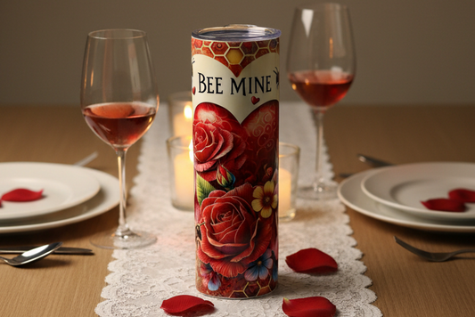 Bee Mine Valentines 20-ounce Tumbler