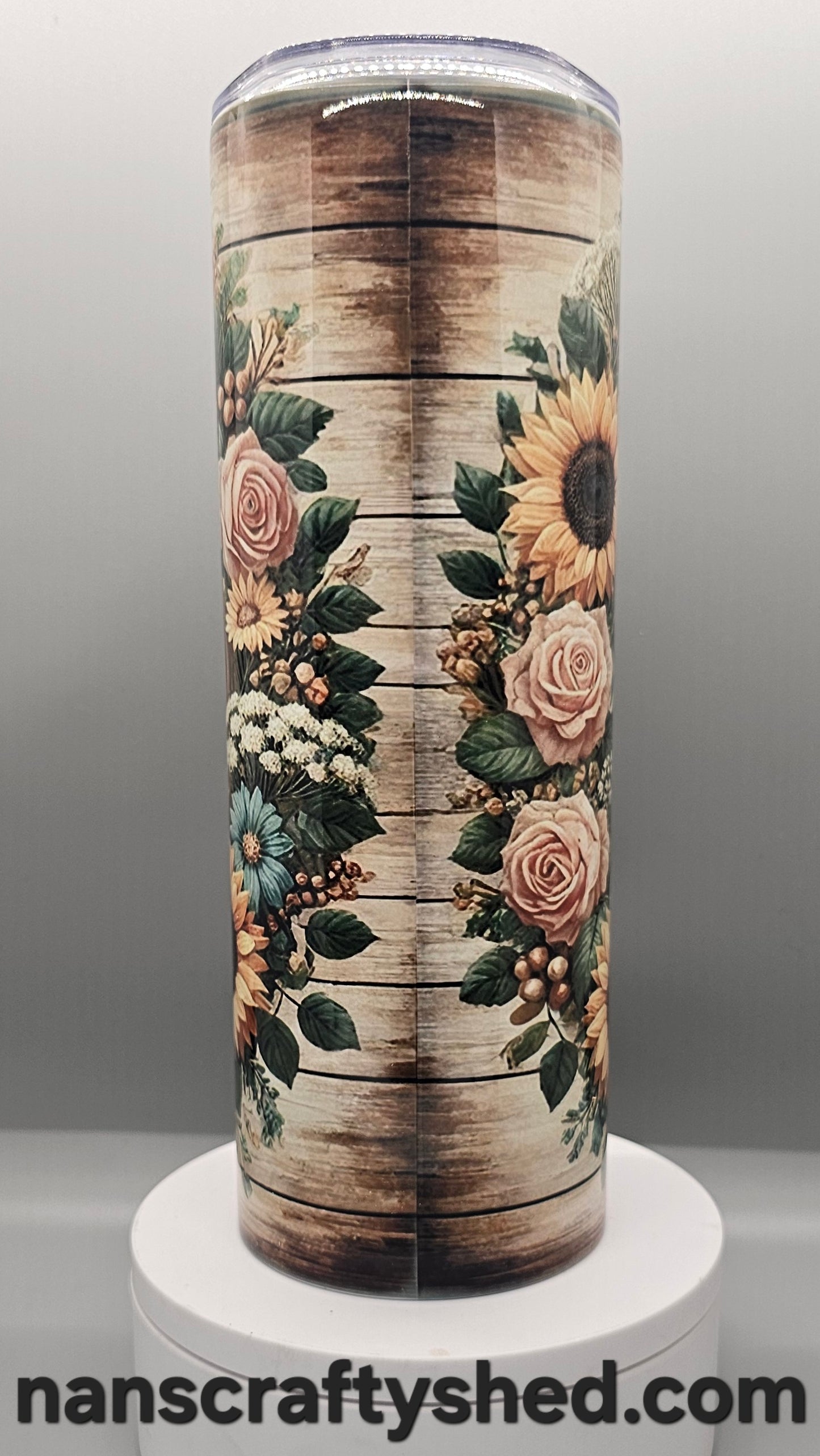 Horse framed in flowers 20-ounce Tumbler