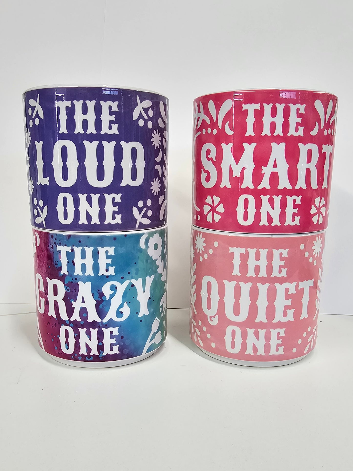 Nicknames Stacking Coffee Mugs (set of 4)