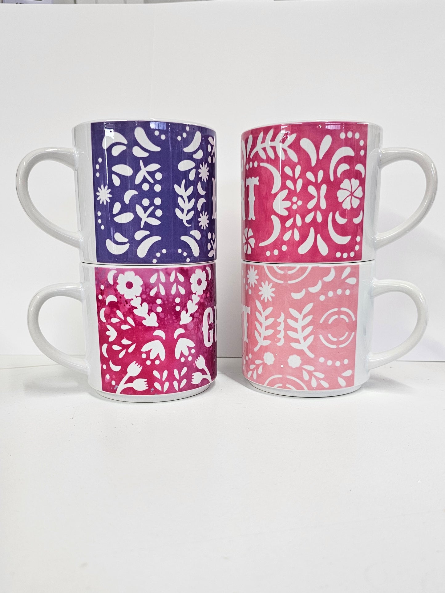 Nicknames Stacking Coffee Mugs (set of 4)