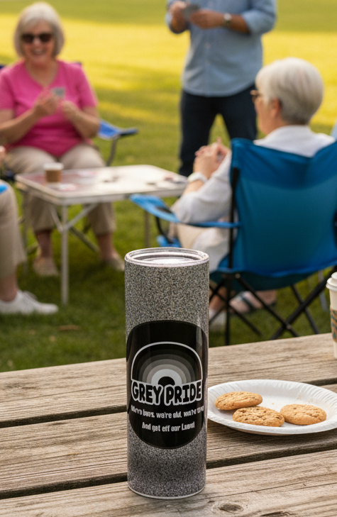 Grey Pride Tumbler