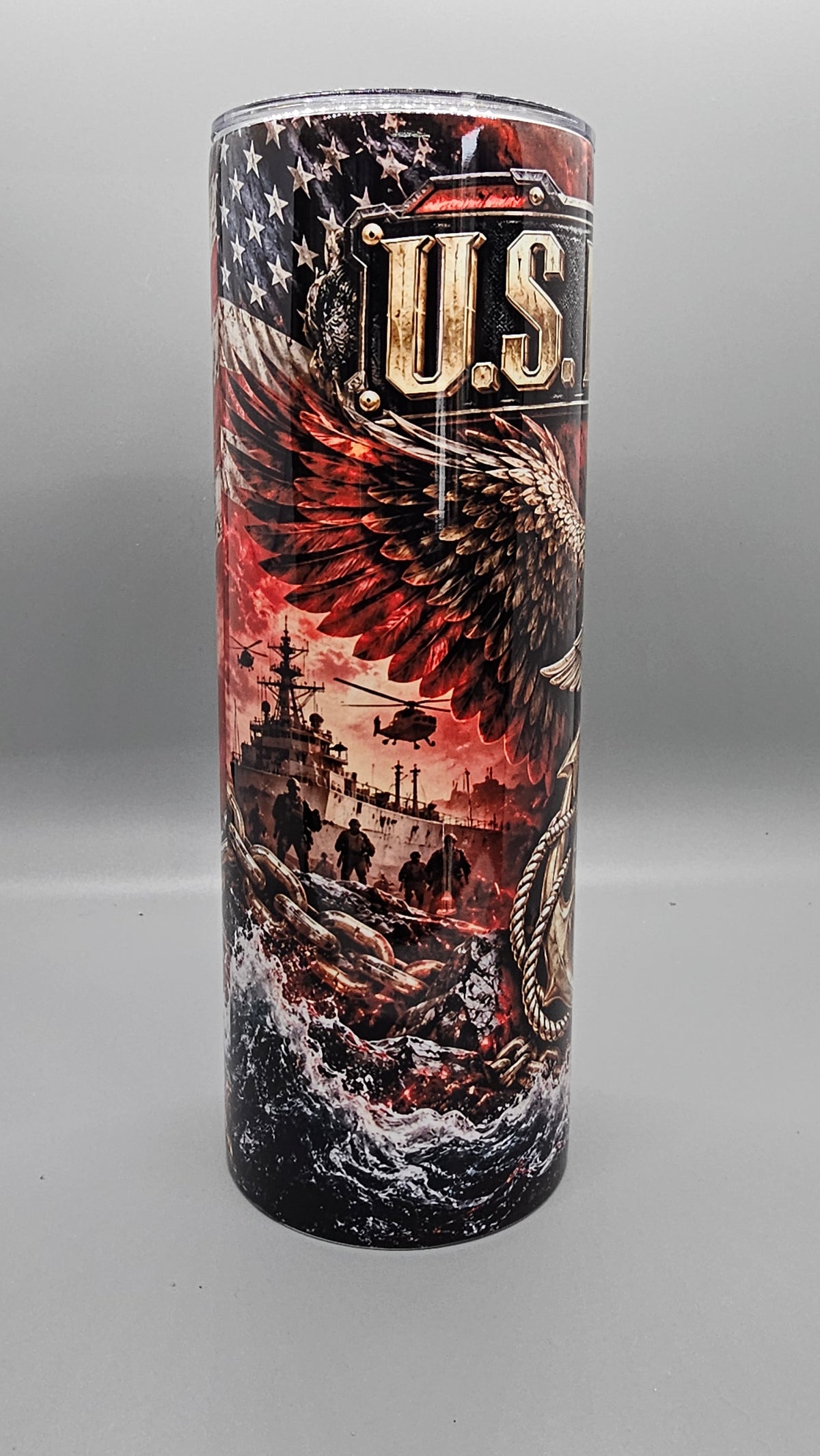 United States Marines 20-ounce Tumbler