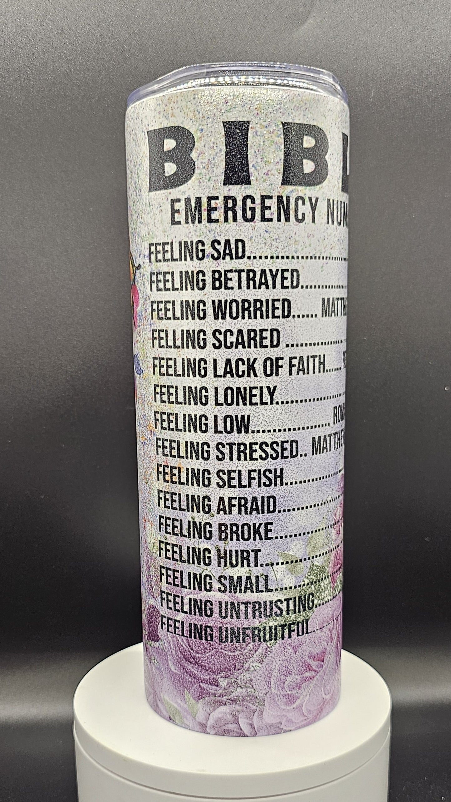 Emergency Bible Numbers 20-ounce Tumbler