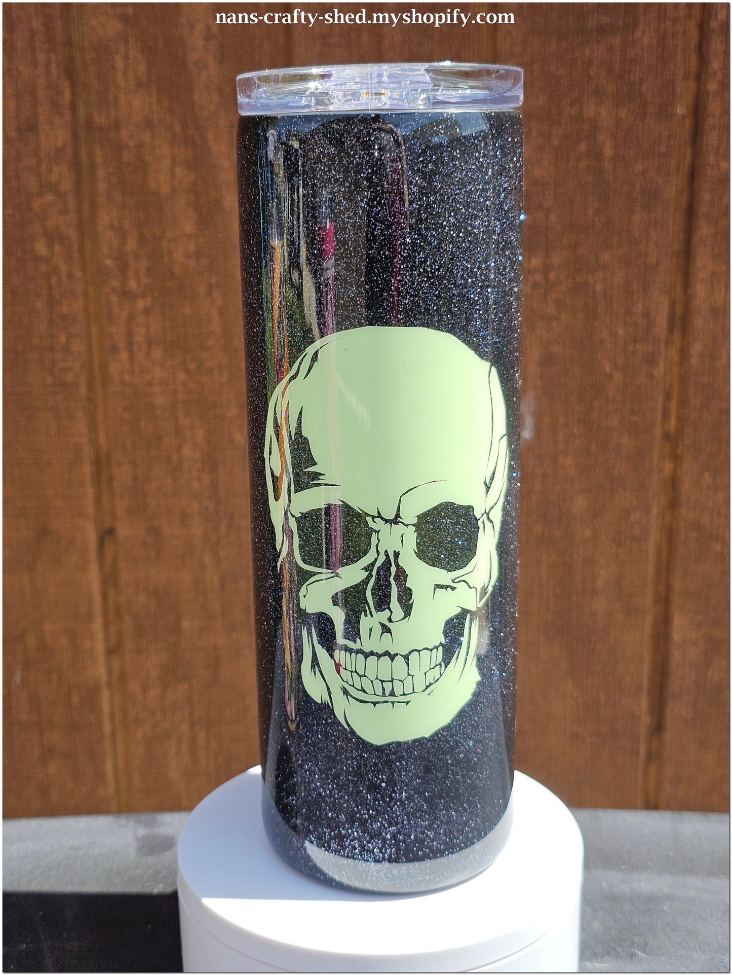 20 ounce Glow in the Dark, coffee and skull