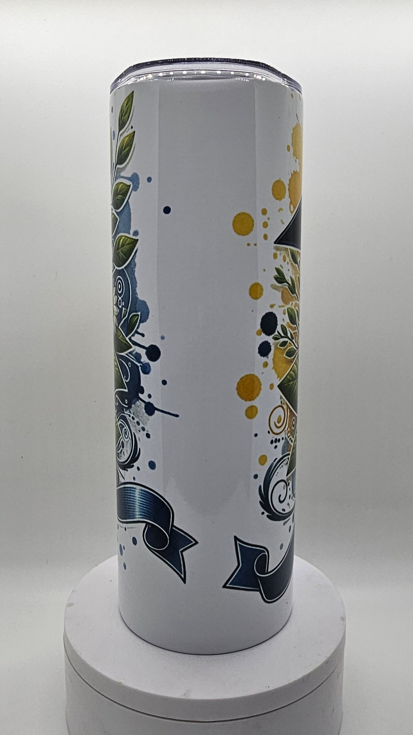 Blue and Yellow Graduation 20oz. Tumbler