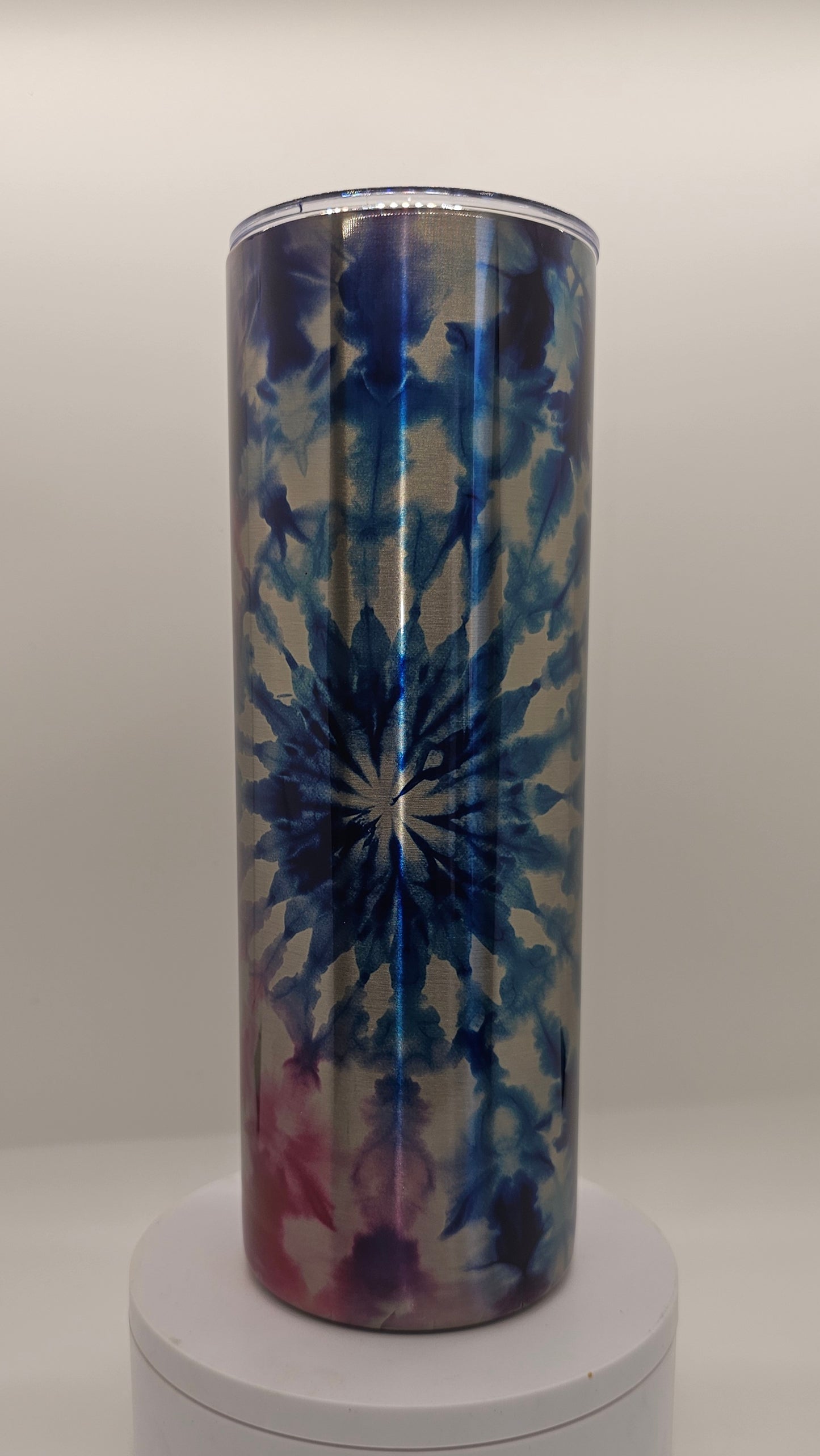 Tie-dye Pink, Blue and Purple 20oz. Tumbler