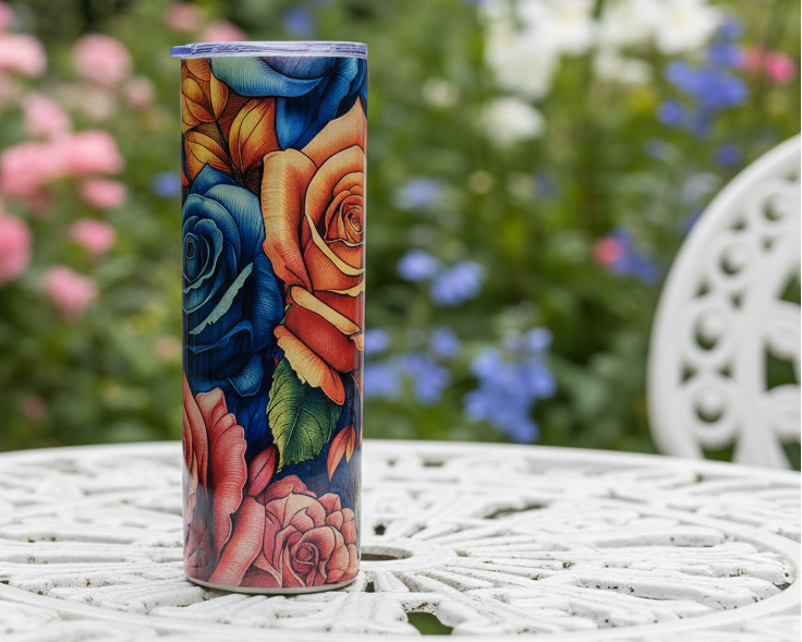 Bright Flowers 20oz Tumbler