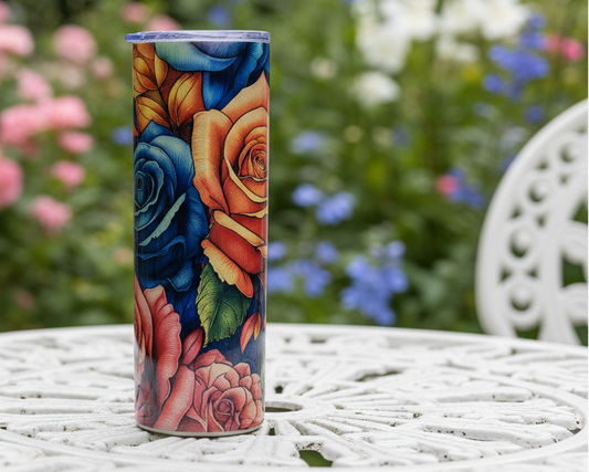 Bright Flowers 20oz Tumbler