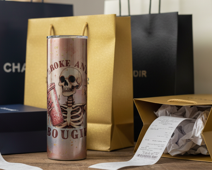 Broke and Bougie 20oz Tumbler