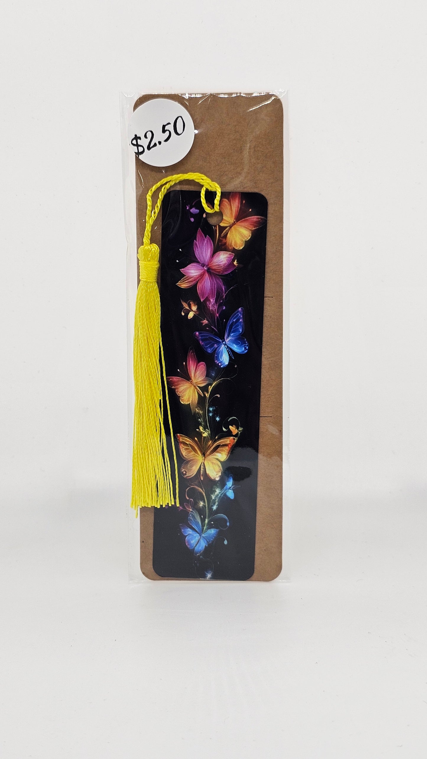 Neon Butterflies Bookmark