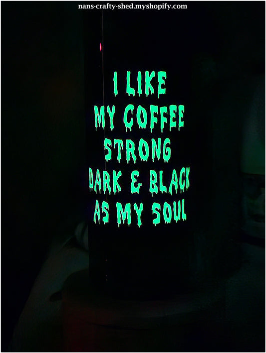 20 ounce Glow in the Dark, coffee and skull