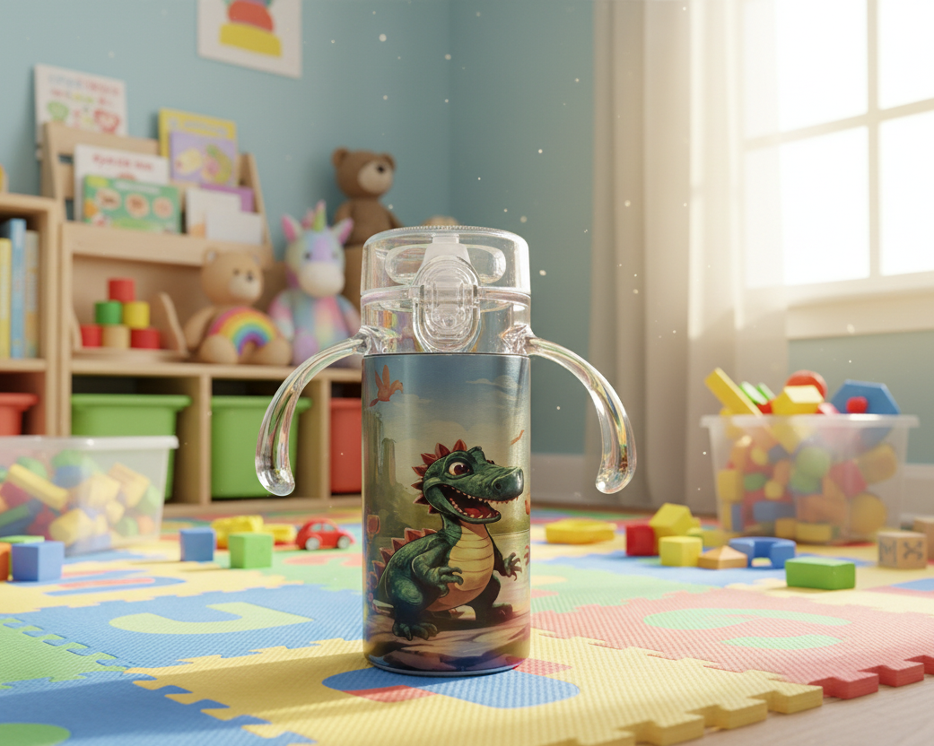 Dinosaur Dual Lid Kids Cup